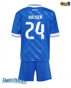 Real Madrid Dean Huijsen #24 Echipament de Fotbal Replică 2025-26 Copii Treilea (+ Șorturi)